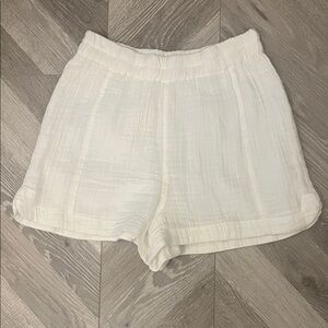 Z Supply White Gauze Shorts
